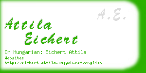 attila eichert business card